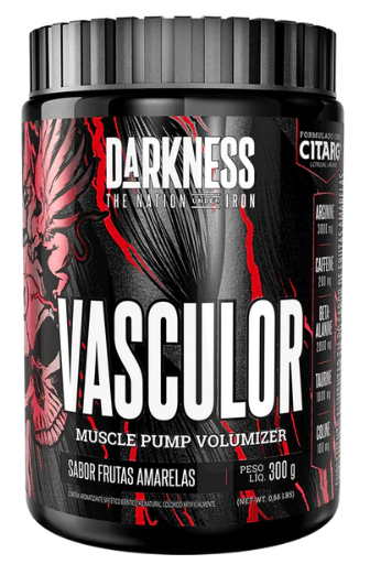 Vasculor Muscle Pump Volumizer (Darkness, Integralmédica) Com Beta Alanina, 200mg de cafeína por dose