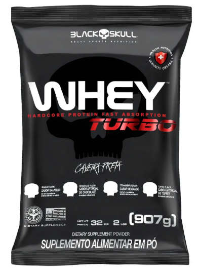 Whey Turbo (Black Skull) 25% Proteína Concentrada do Leite