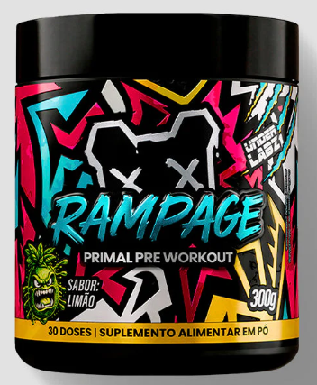 Rampage (Under Labz) Com Beta Alanina, 400mg de cafeína por dose