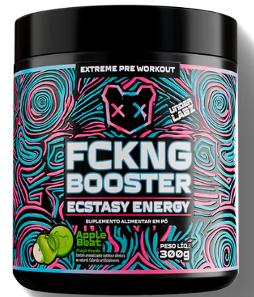 Fckng Booster Ecstasy Energy (Under Labz) Com Beta Alanina, 400mg de cafeína por dose
