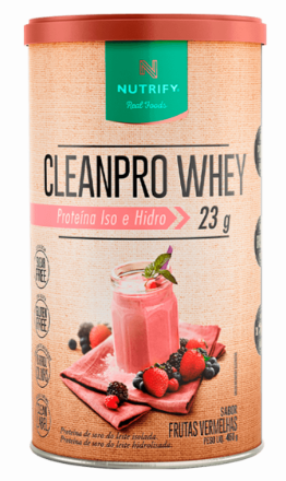 ✅FRETE-GRÁTIS CleanPro Whey (Nutrify) 76% 2W, Isolado e Hidrolisado do Leite
