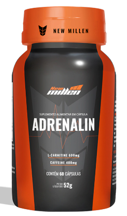 Adrenalin (New Millen) 400mg de cafeína por dose