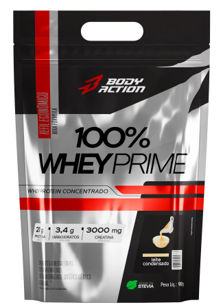 100% Whey Prime (Bodyaction) 70% Proteína Concentrada do Leite