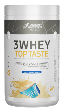 Whey ProteinTop Taste (Bodyaction) 3w, 80% Concentrado, Isolado e Hidrolisado do Leite