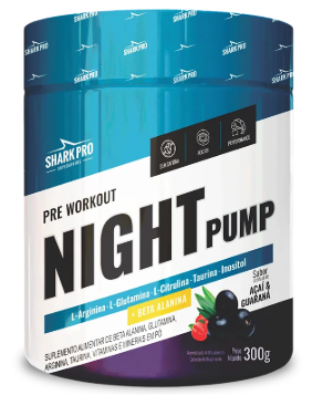 Night Pump (Shark Pro) Com Beta Alanina, Sem Cafeína