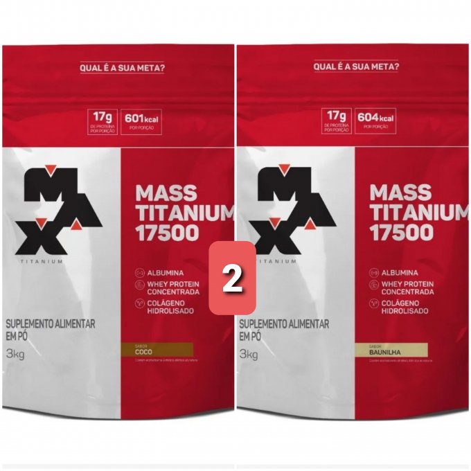 2 MASS TITANIUM 17500 HIPERCALORICO (Max Titanium)
