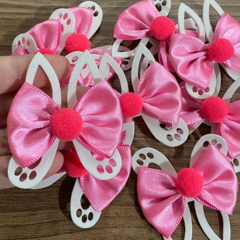 Laço Amarrador Páscoa Orelha Rosa 