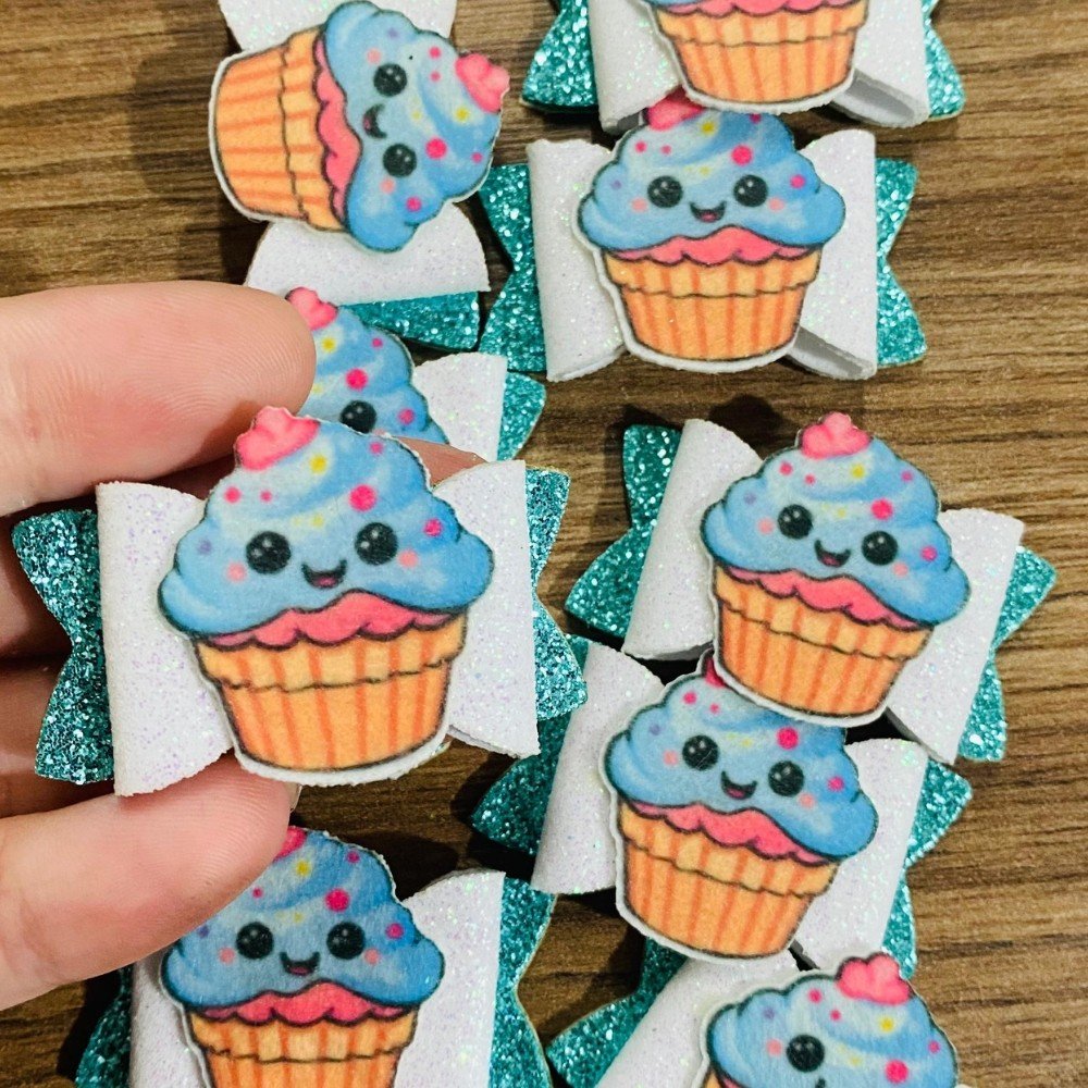 Laço Adesivo Cupcake