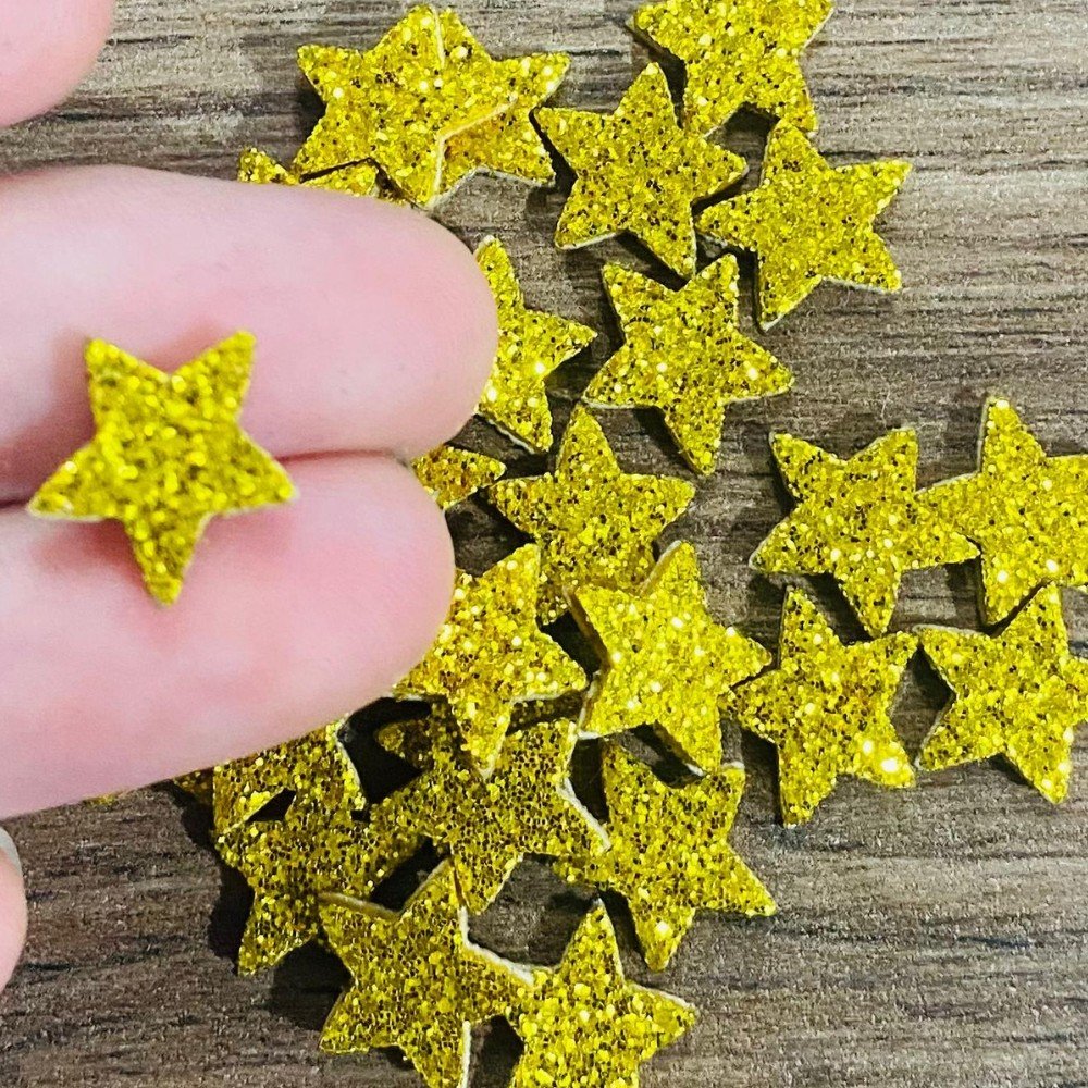 Adesivo Piercing Estrela Ano Novo Dourado