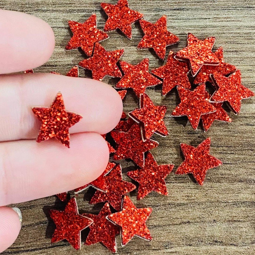 Adesivo Piercing Estrela Vermelha Natal