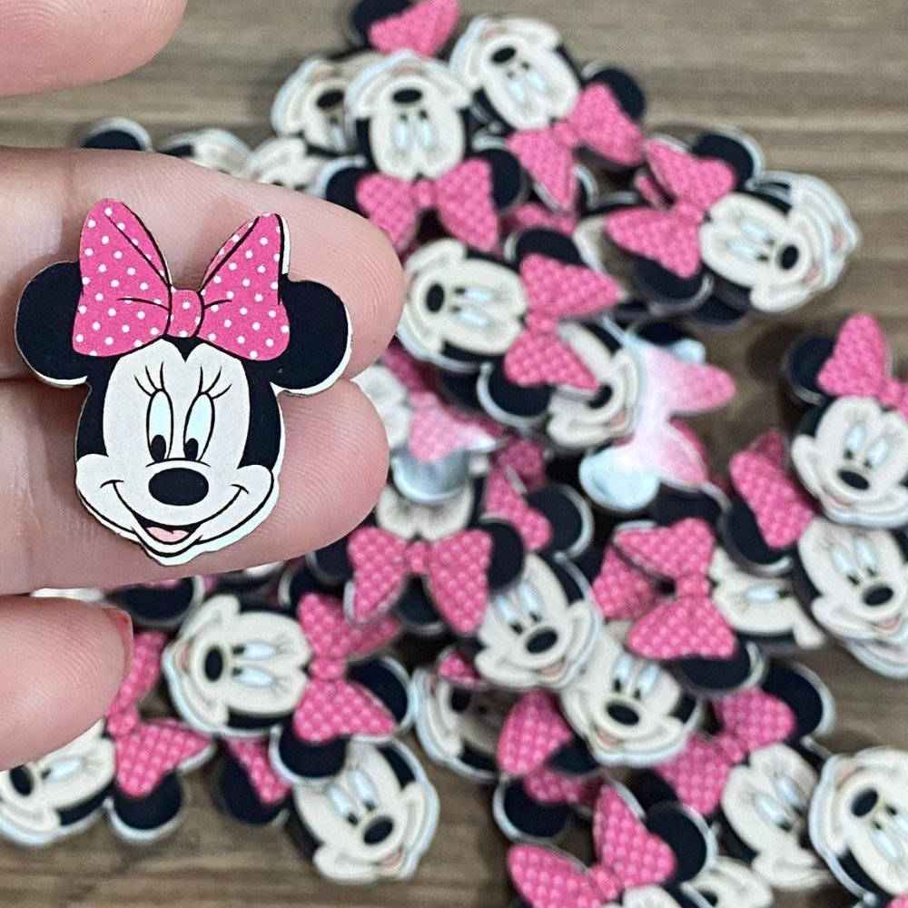 Adesivo Minnie laço rosa