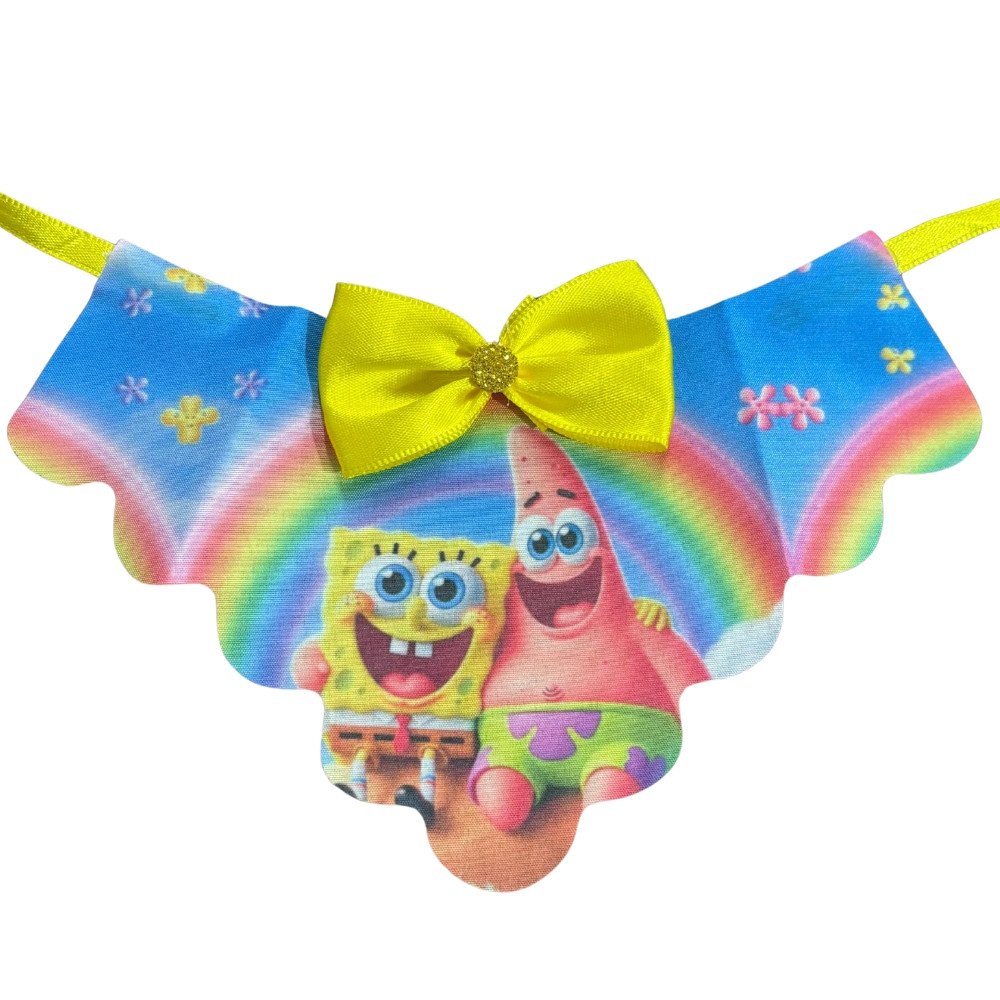 Gargantilha Bob Esponja e Patrick