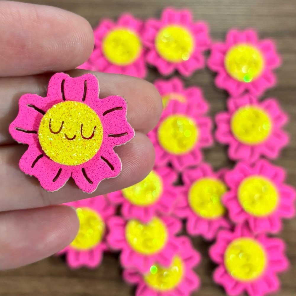 Adesivo Flor com Rosto