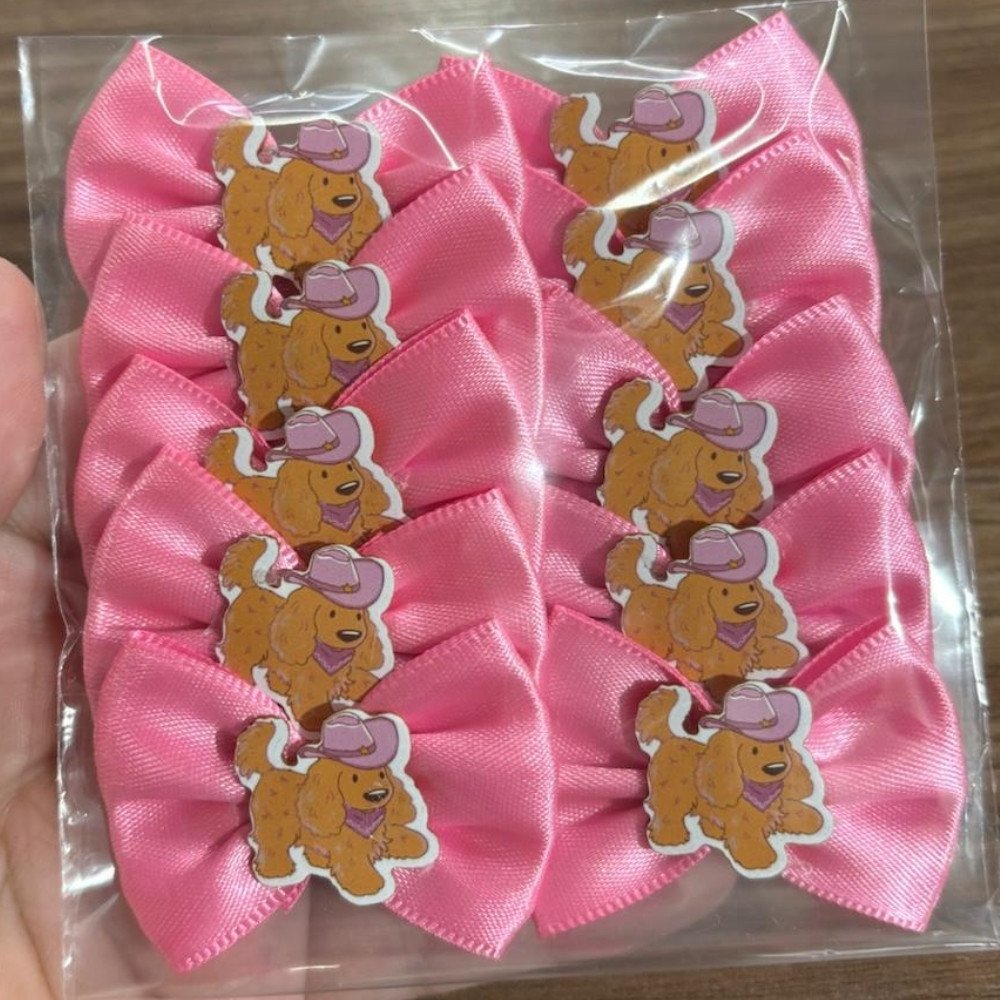 Laço Amarrador Rosa Cachorrinha