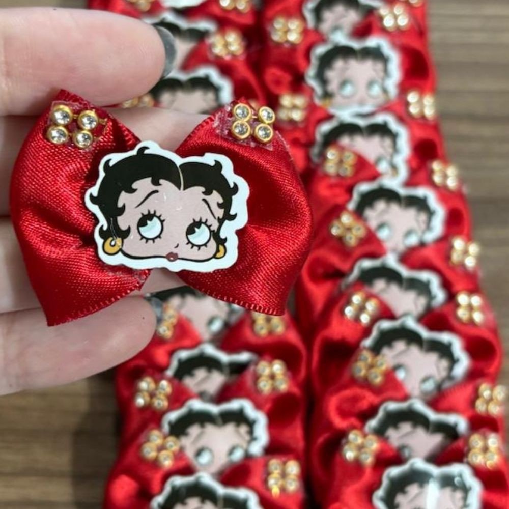 Laço Amarrador Betty Boop Vermelho