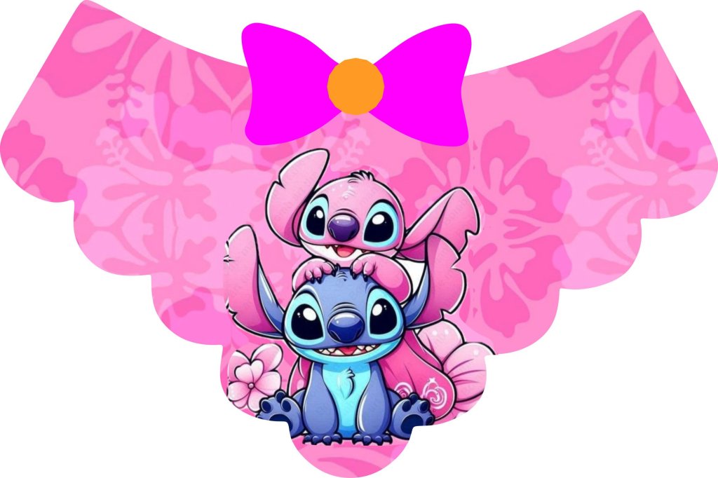 Gargantilha Stitch e Angel