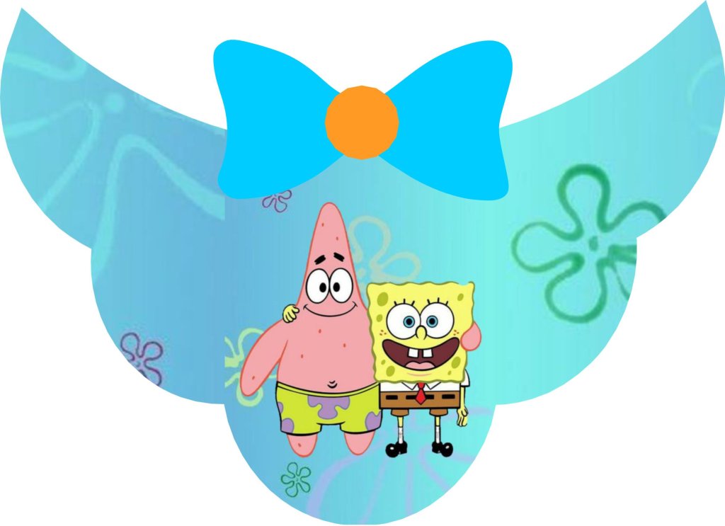 Gargantilha Bob Esponja e Patrick