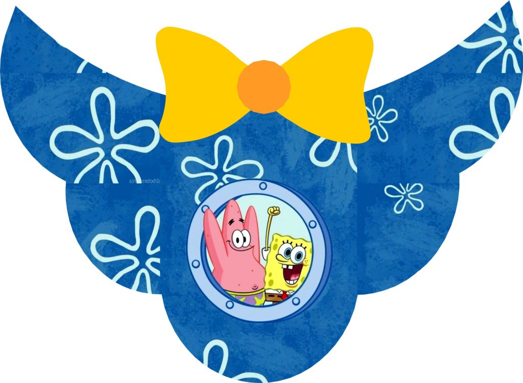 Gargantilha Bob Esponja e Patrick