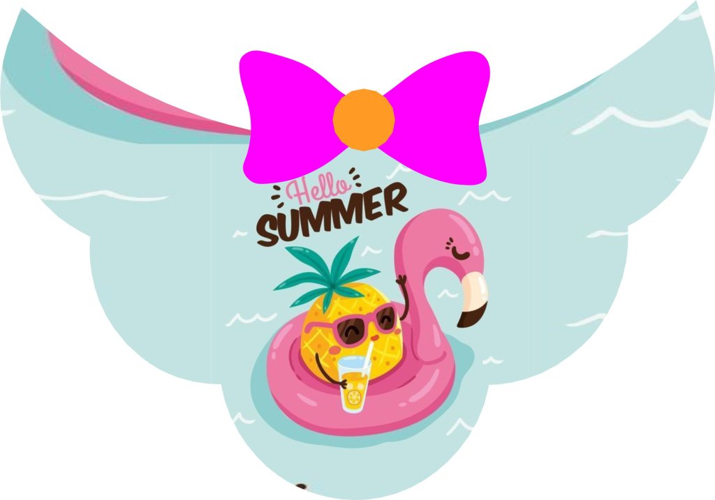 Gargantilha Abacaxi / Flamingo 