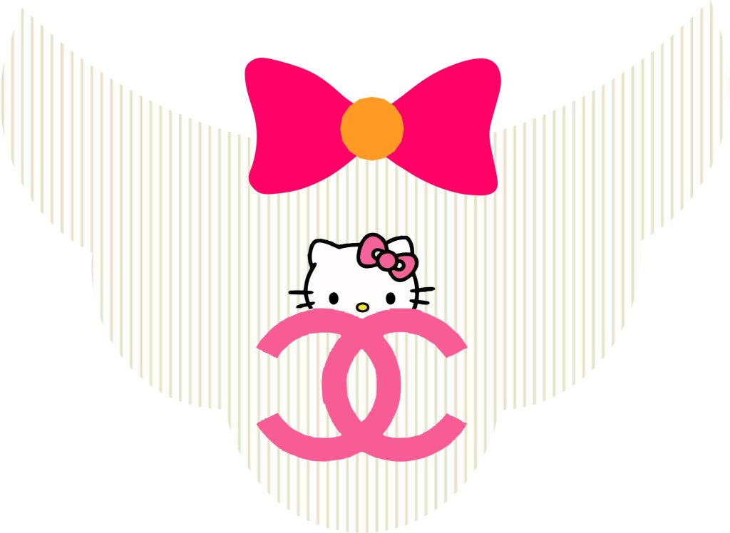 Gargantilha Chanel/Hello Kitty