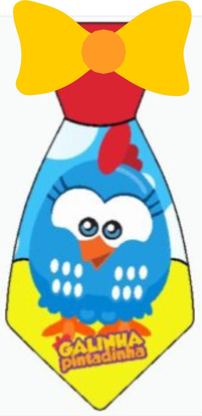 Gravata Galinha Pintadinha