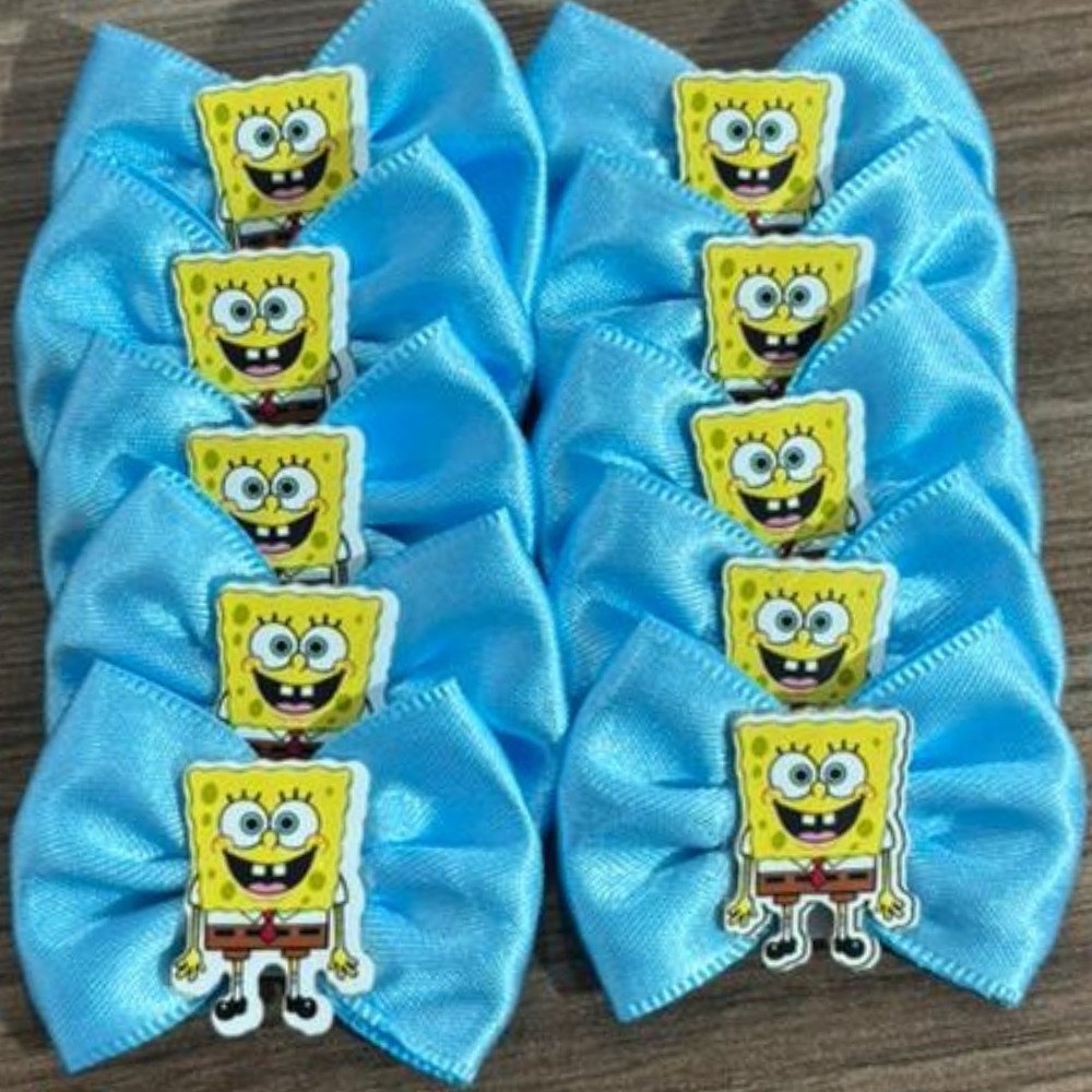 Laço Amarrador Azul Bob Esponja