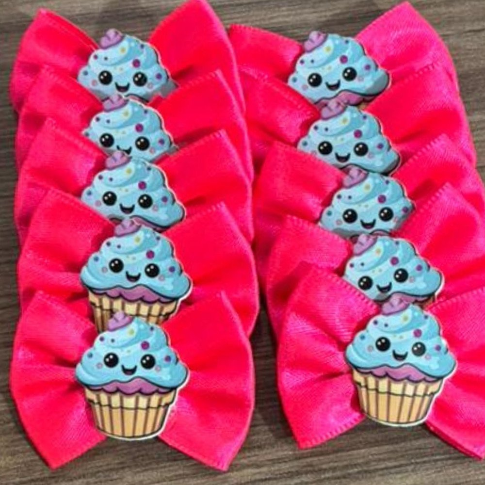Laço Amarrador Rosa Cupcake