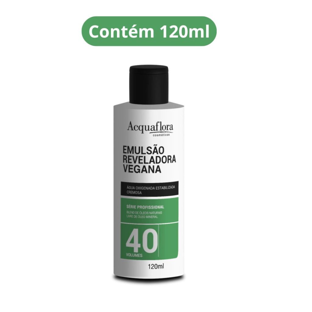 Água Oxigenada Acquaflora Vegana 120ml 40vol 