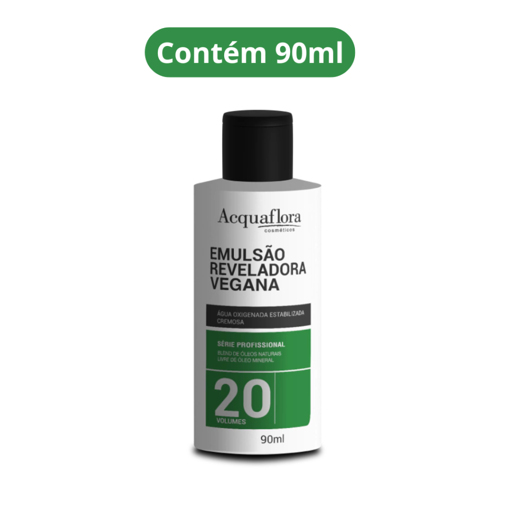 Água Oxigenada Acquaflora Vegana 90ml 20vol 