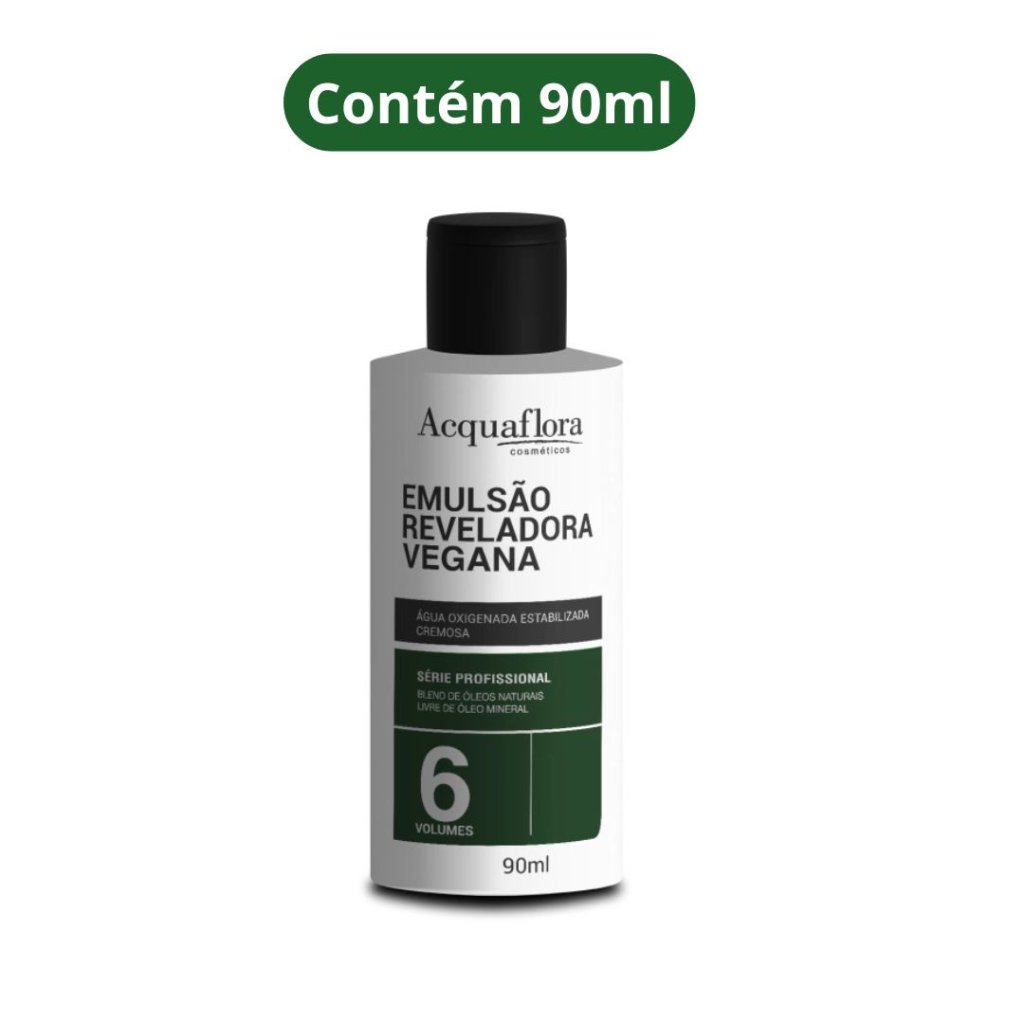 Água Oxigenada Acquaflora Vegana 90ml 6vol 