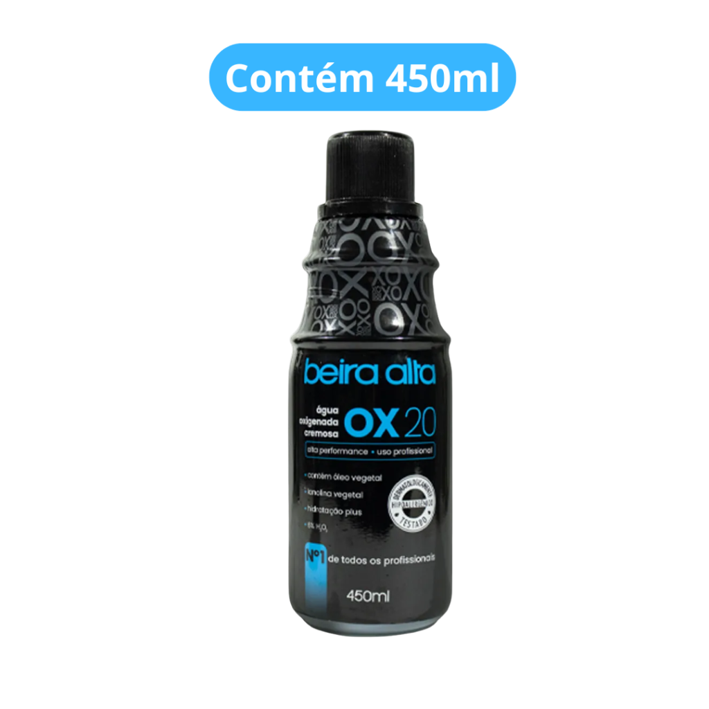 Água Oxigenada Beira Alta Black 450ml 20vol