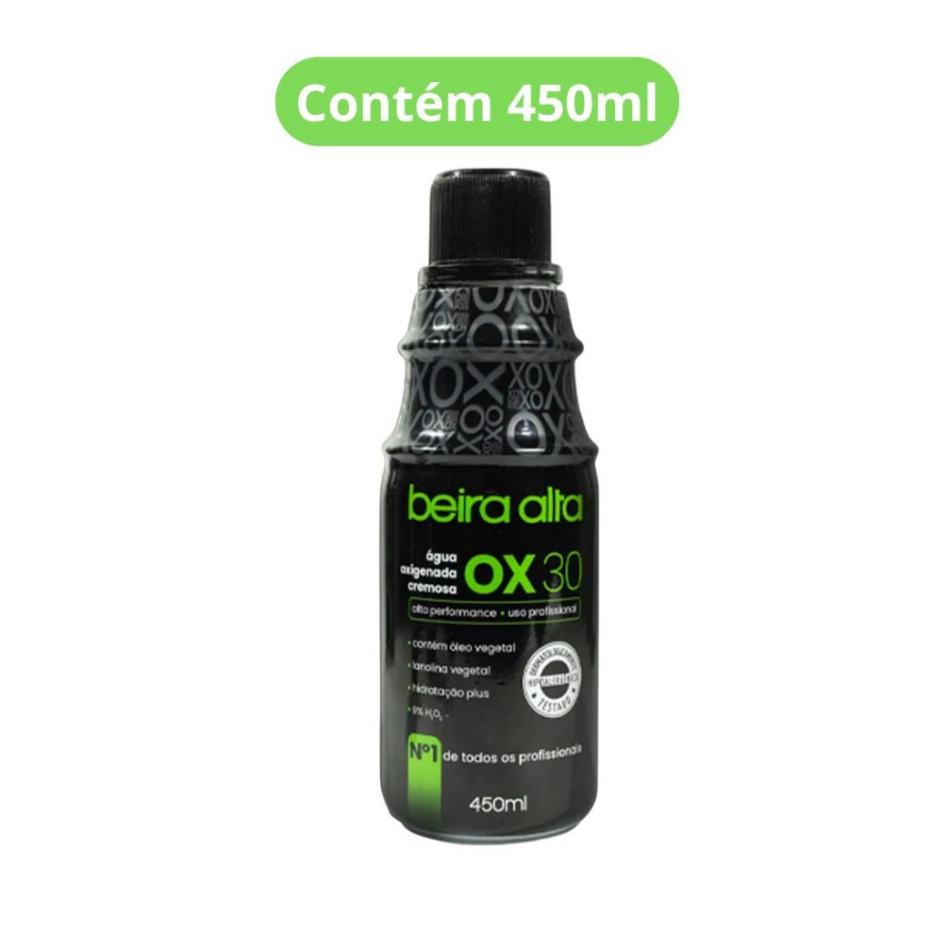 Água Oxigenada Beira Alta Black 450ml 30vol