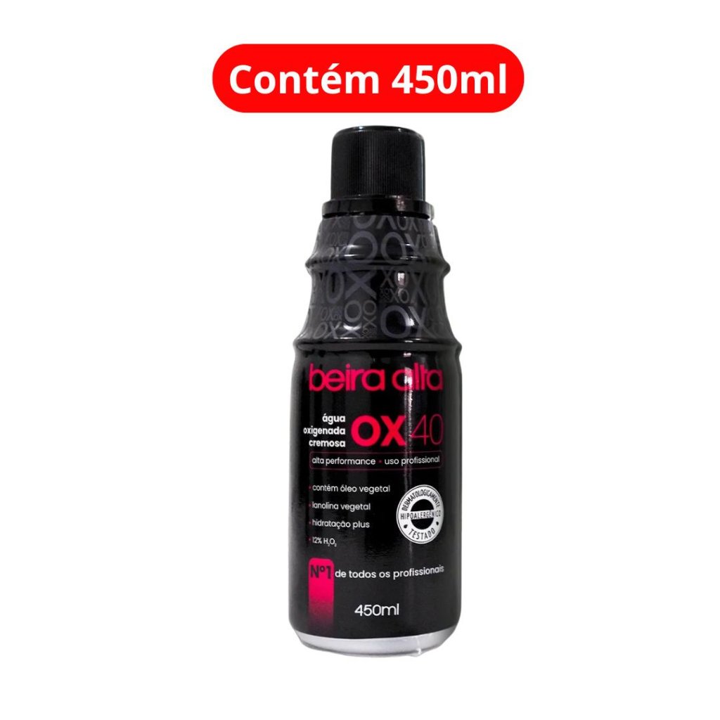 Água Oxigenada Beira Alta Black 450ml 40vol