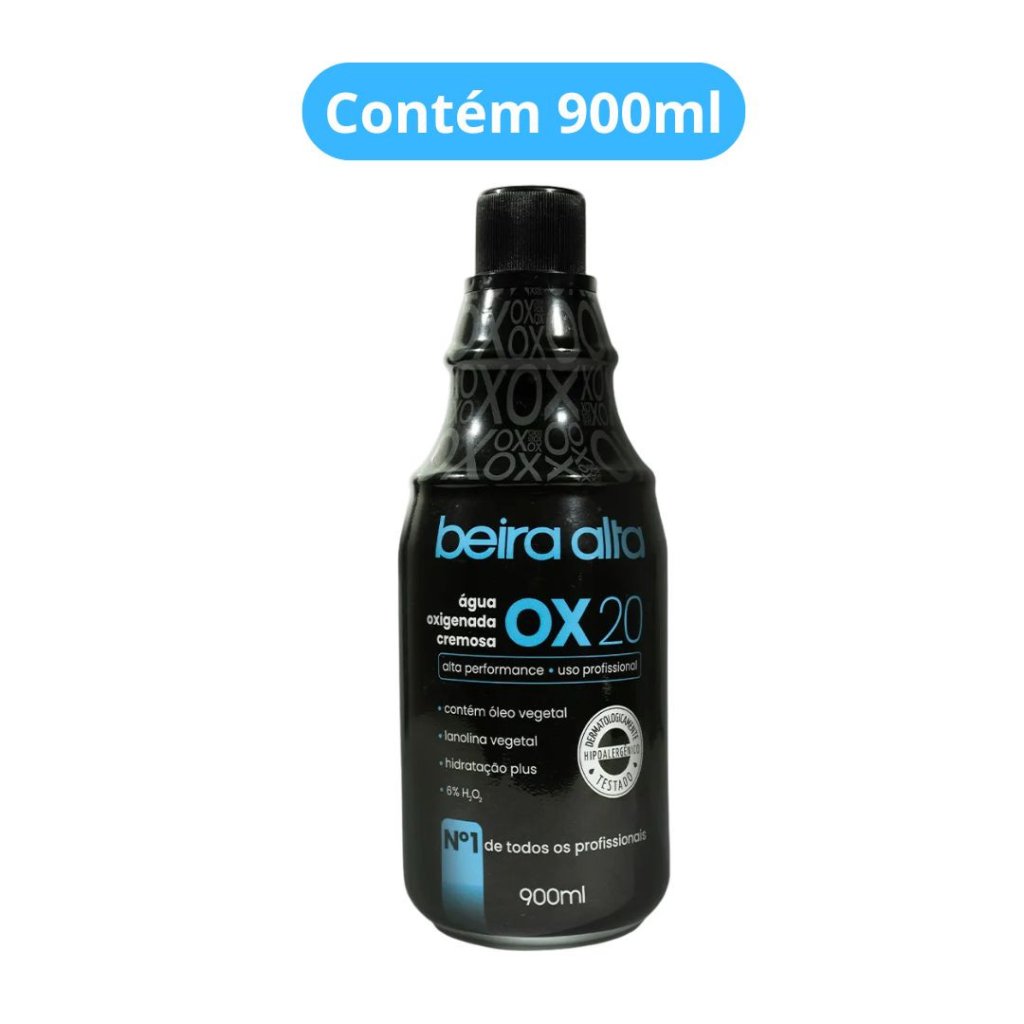 Água Oxigenada Beira Alta Black 900ml 20vol