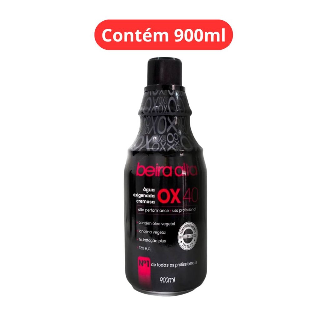 Água Oxigenada Beira Alta Black 900ml 40vol