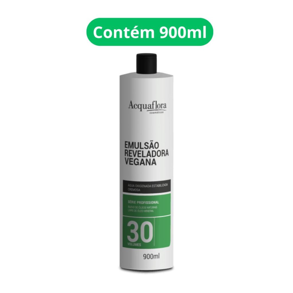 Água Oxigenada Acquaflora Vegana 900ml 30vol 