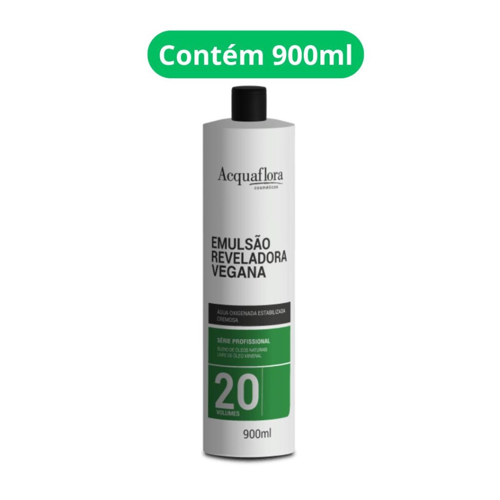 Água Oxigenada Acquaflora Vegana 900ml 20vol 