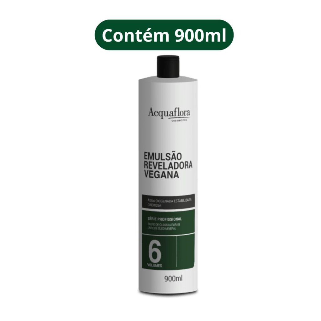 Água Oxigenada Acquaflora Vegana 900ml 6vol 
