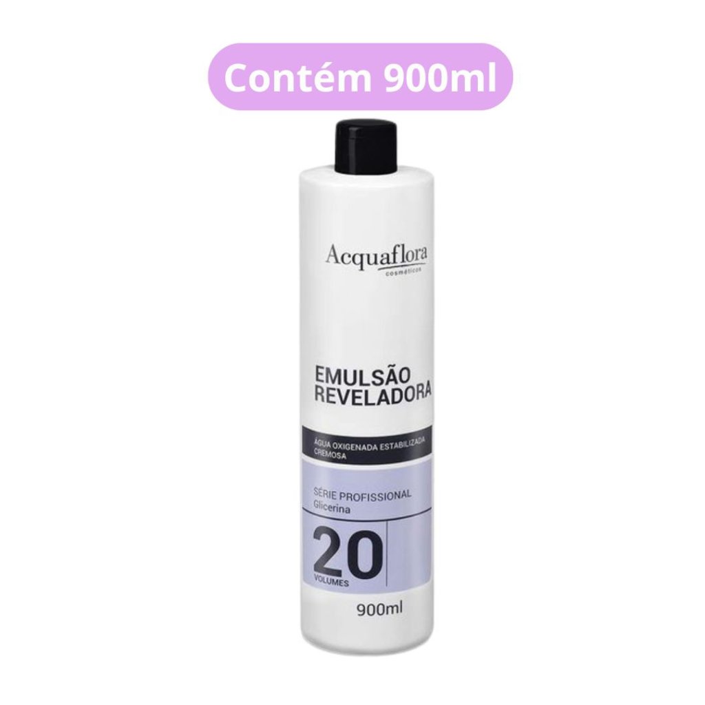 Água Oxigenada Acquaflora 900ml 20vol