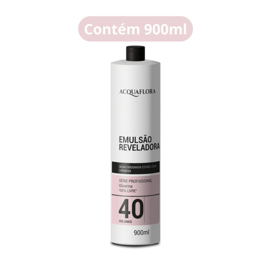 Água Oxigenada Acquaflora 900ml 40vol 