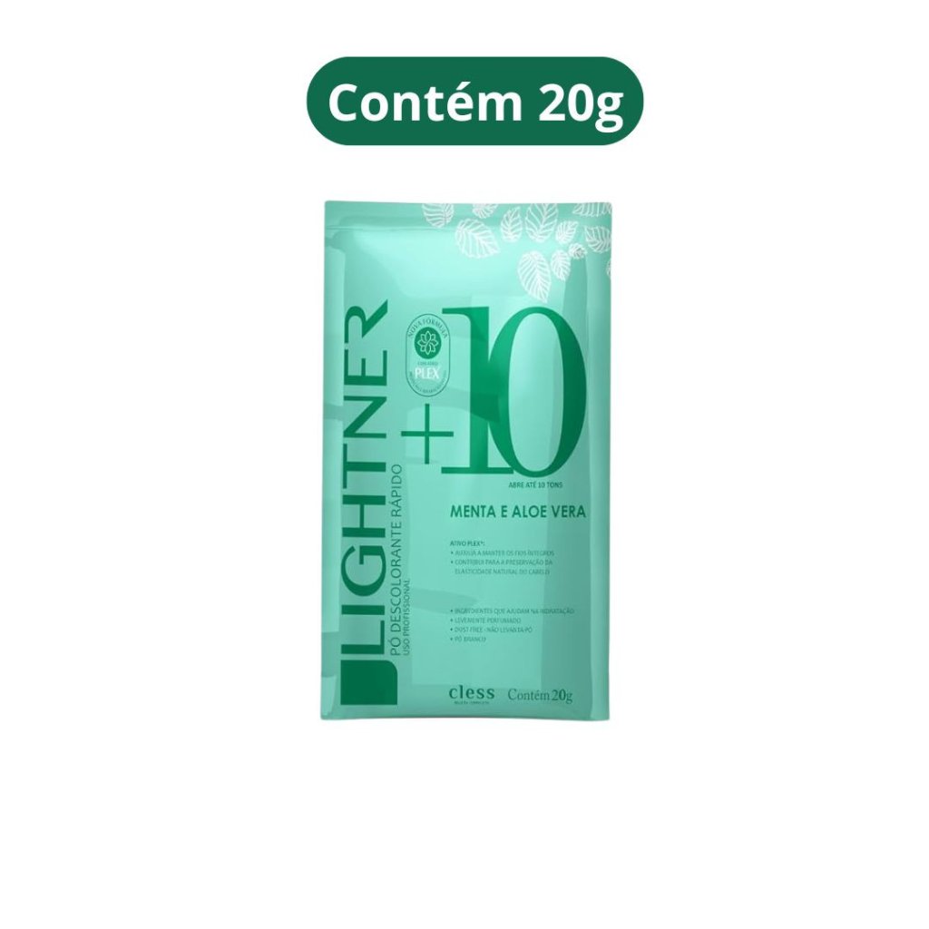 Pó Descolorante 20g Lightner Menta 10 tons 