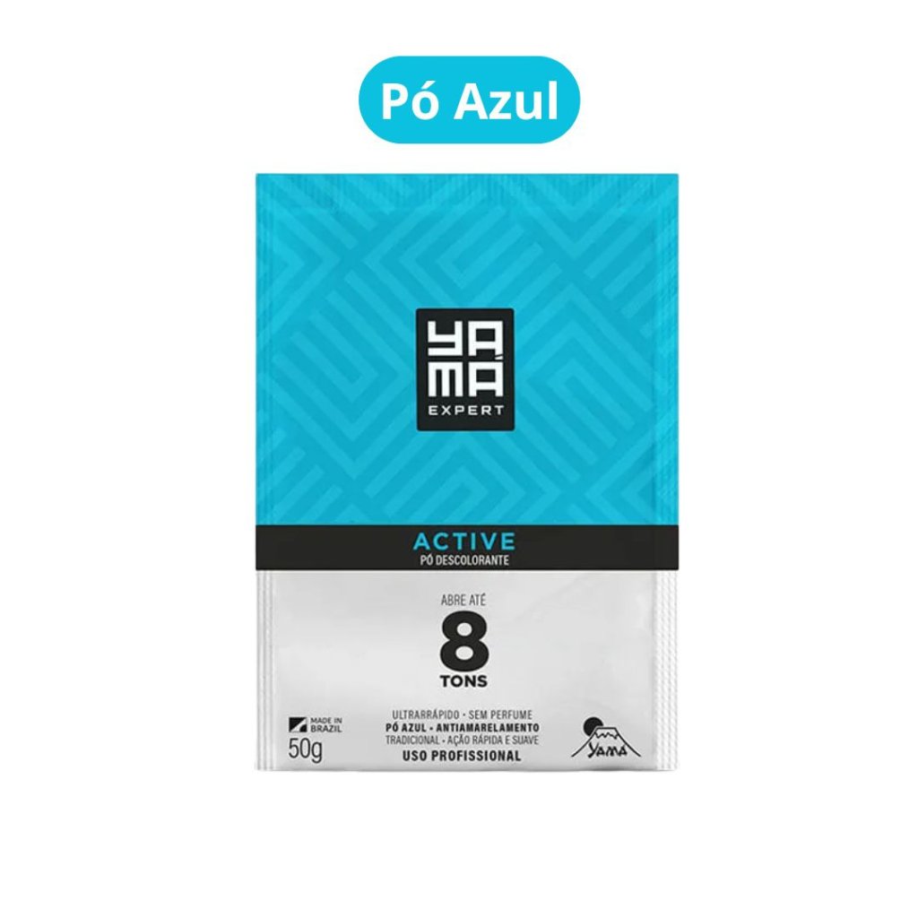 Pó Descolorante 50g Yamá Active 8 tons - Pó Azul