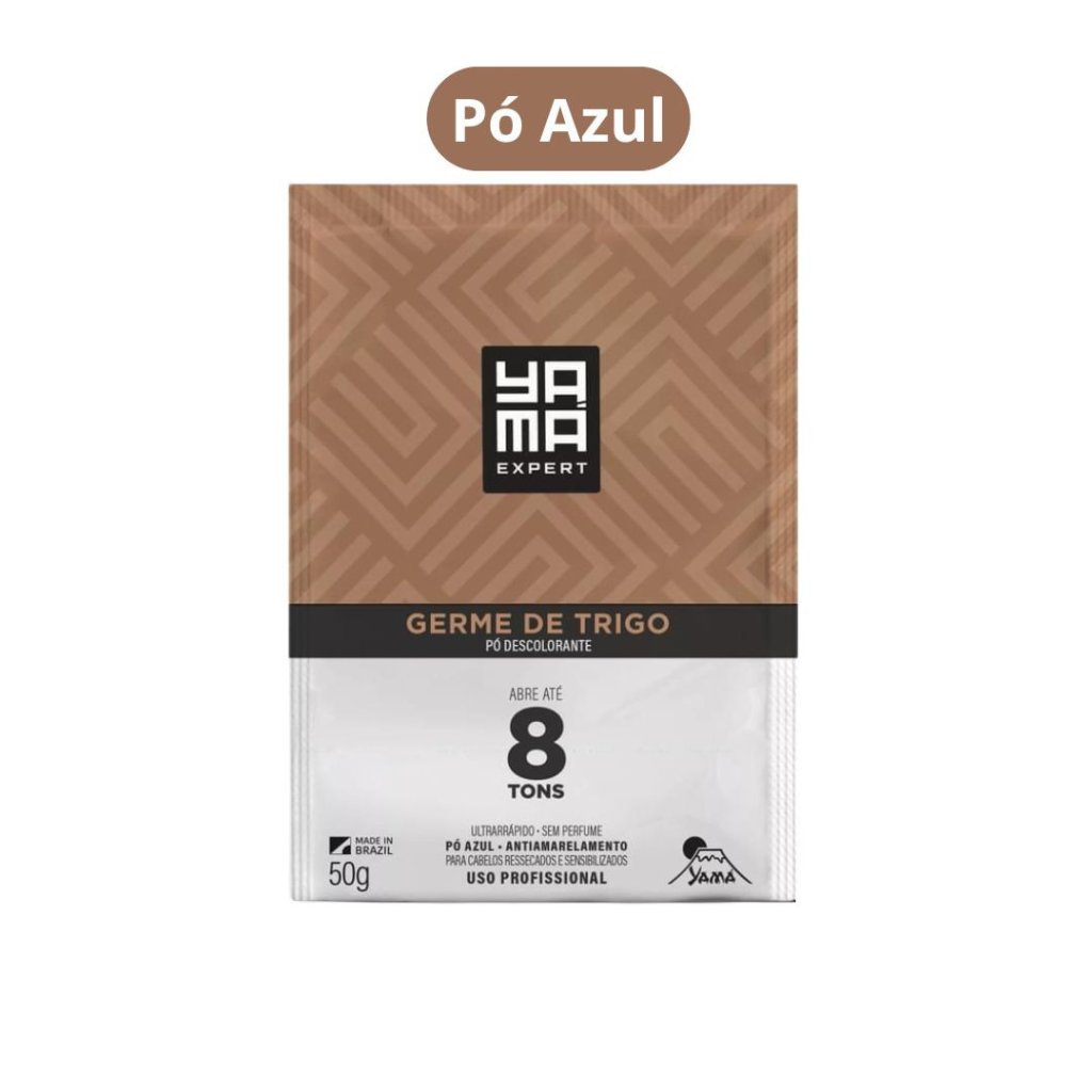 Pó Descolorante 50g Yamá Germe de Trigo 8 tons - Pó Azul