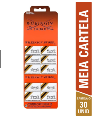 Meia Cartéla Lâmina Wilkson c/ 10 unidades 