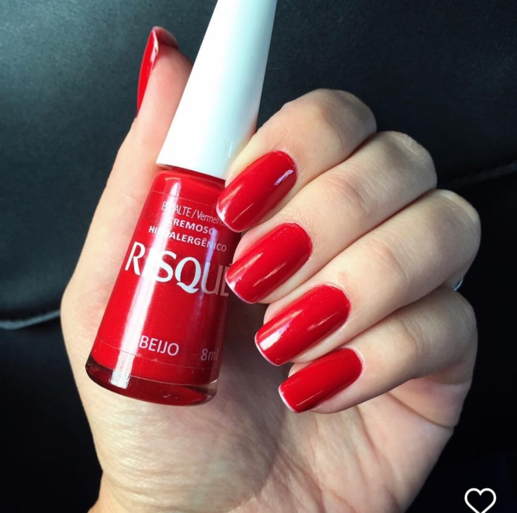 Esmalte Vermelho Risqué Beijo