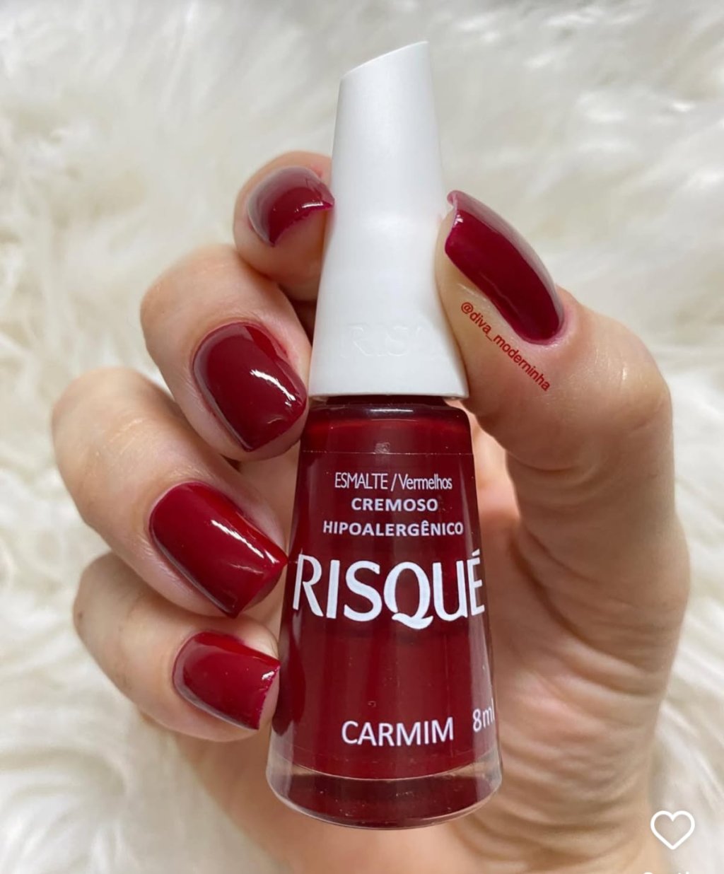 Esmalte Vermelho Risqué Carmim