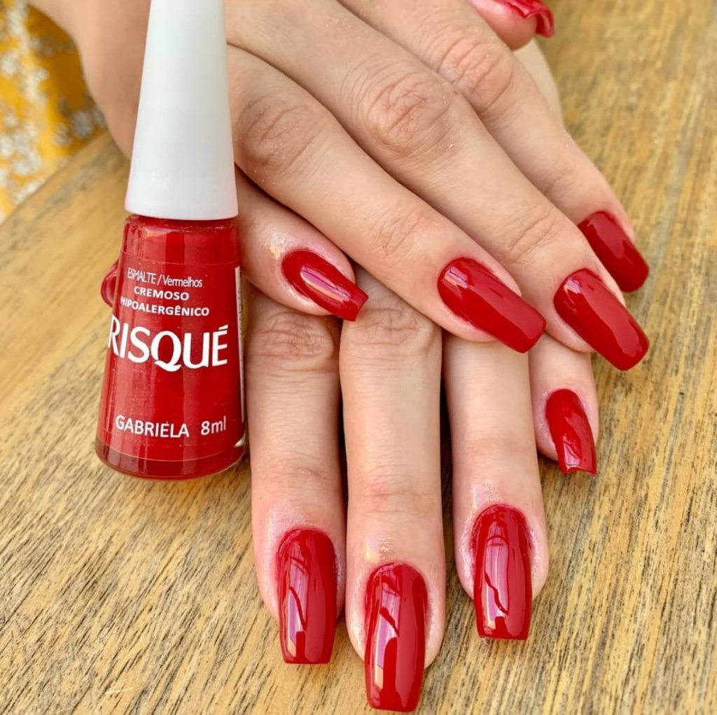 Esmalte Vermelho Risqué Gabriela 