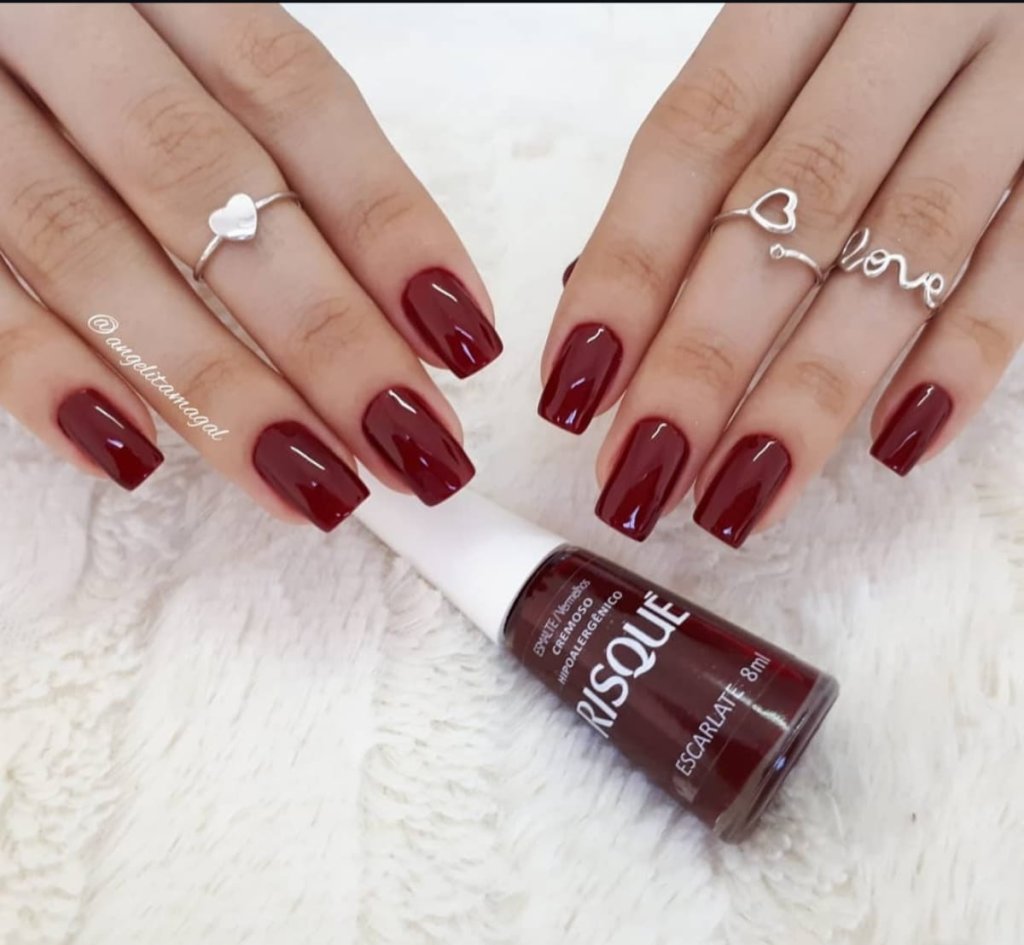 Esmalte Vermelho Risqué Escarlate 