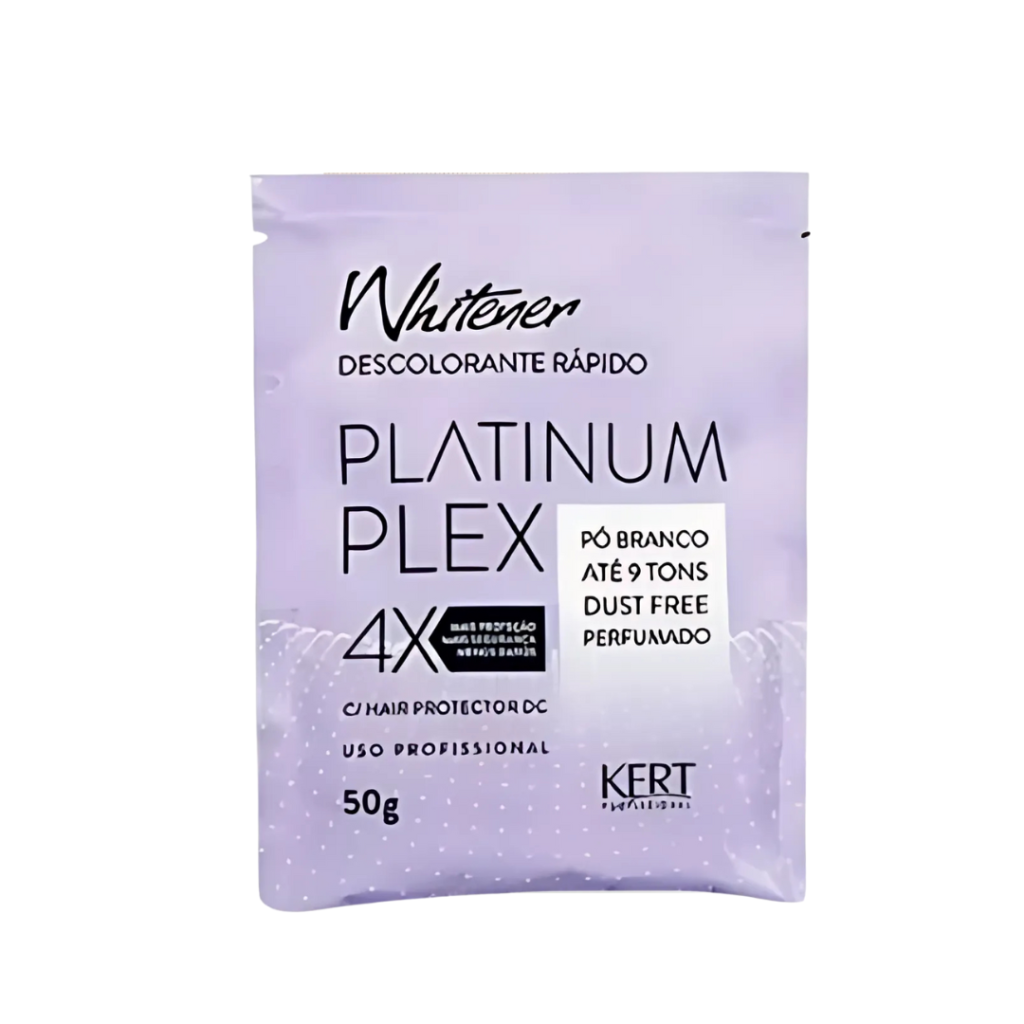 Pó Descolorante 50g Whitener Platinum Plex 9 tons - Pó Branco