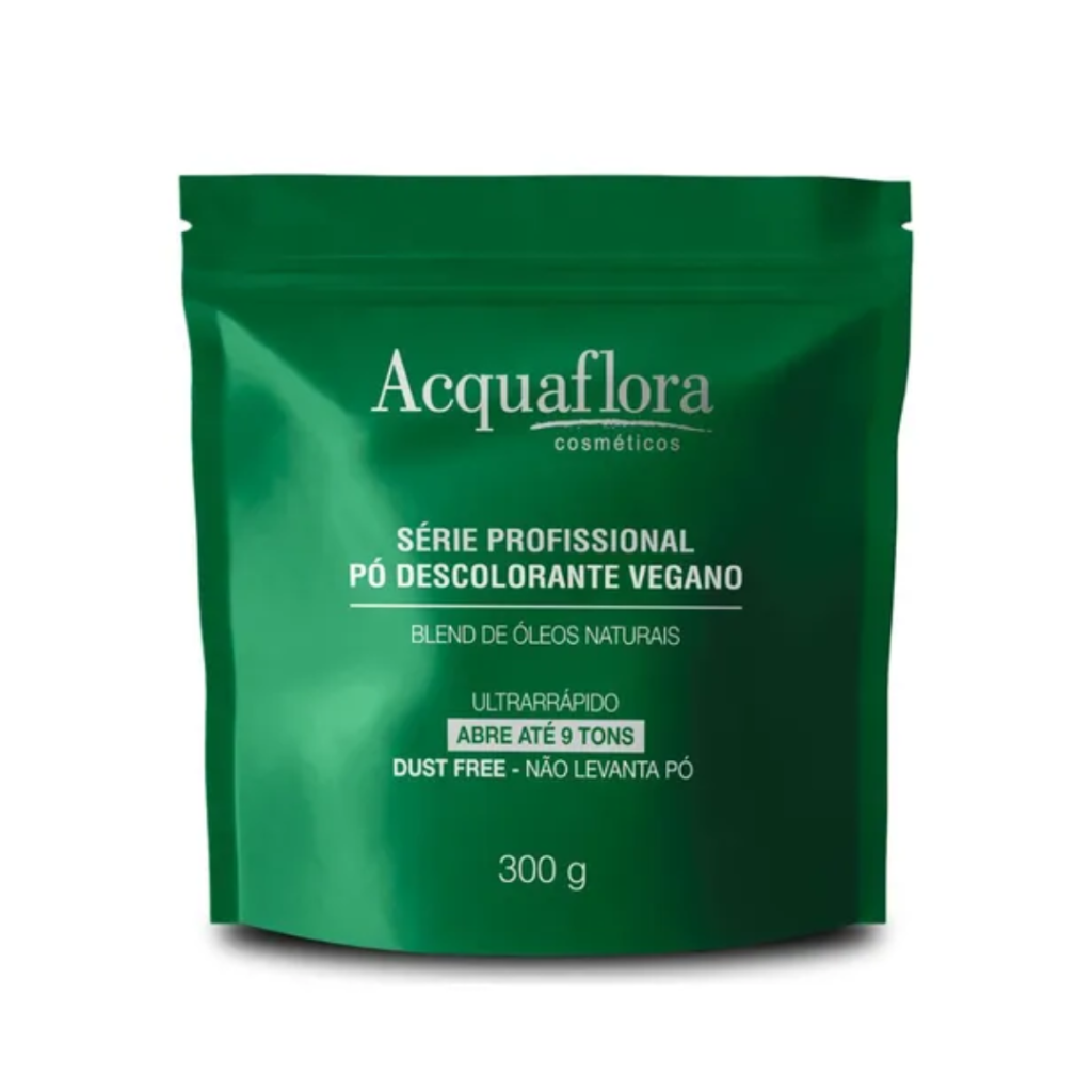 Pó Descolorante 300g Acquaflora Vegano 9 tons 
